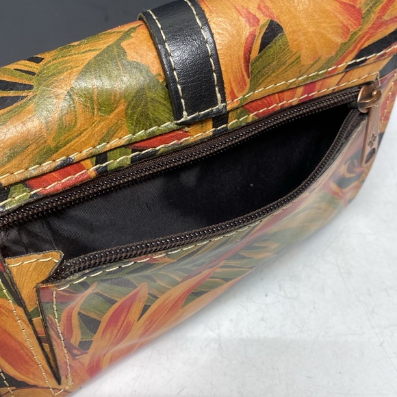 Patricia Nash Floral Leather Crossbody Purse - Picture 9 of 17